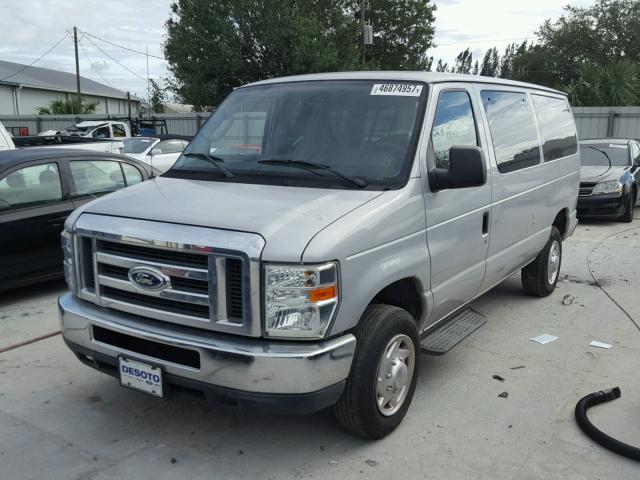 1FBNE3BL2ADA68122 - 2010 FORD ECONOLINE GRAY photo 2