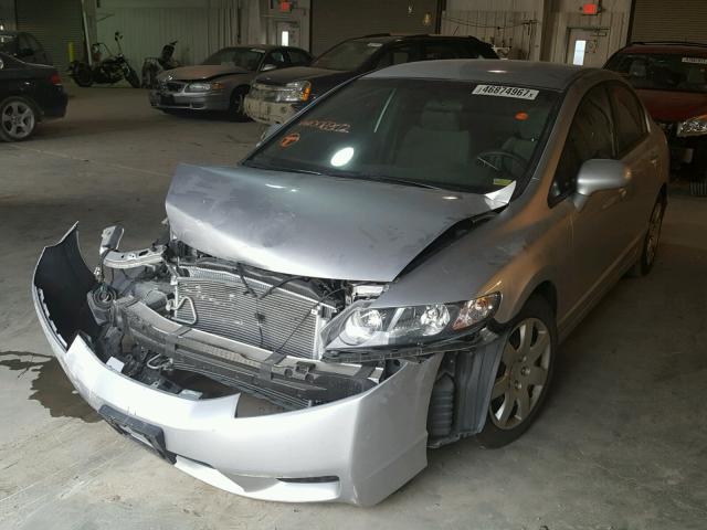 19XFA1F59AE008302 - 2010 HONDA CIVIC LX SILVER photo 2