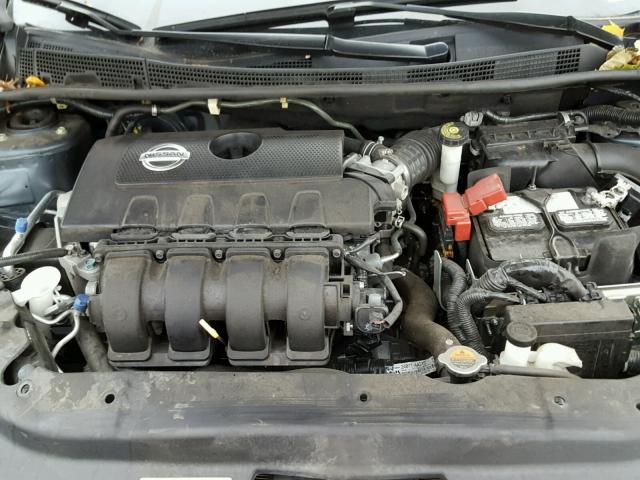 3N1AB7AP2FY270481 - 2015 NISSAN SENTRA S GRAY photo 7