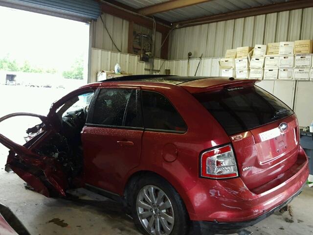 2FMDK39C77BB18660 - 2007 FORD EDGE RED photo 3