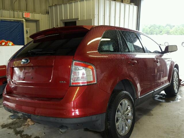 2FMDK39C77BB18660 - 2007 FORD EDGE RED photo 4