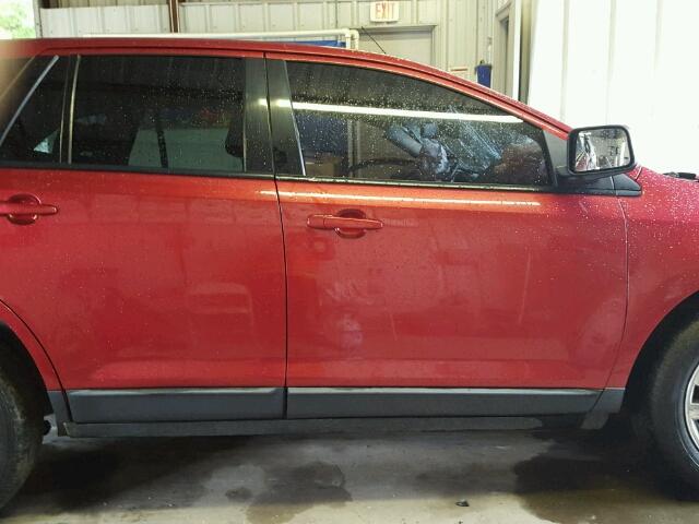 2FMDK39C77BB18660 - 2007 FORD EDGE RED photo 9