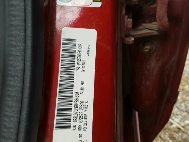 1B3LD76M68N694830 - 2008 DODGE AVENGER R/ RED photo 10