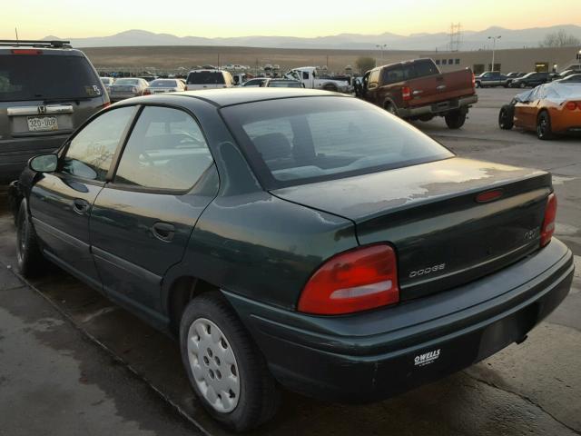 1B3ES47C1WD650207 - 1998 DODGE NEON HIGHL GREEN photo 3