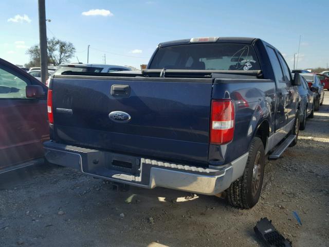 1FTRW12W46FA60155 - 2006 FORD F150 SUPER BLUE photo 4