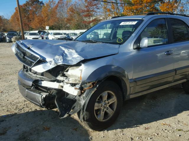 KNDJC733445292366 - 2004 KIA SORENTO EX BLUE photo 9