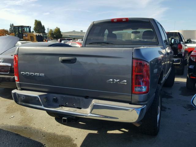 1D7HU18N42S673478 - 2002 DODGE RAM 1500 GRAY photo 4