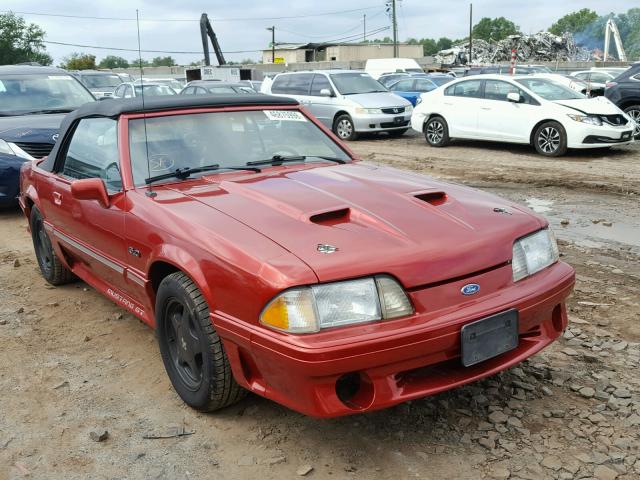 1FACP44EXNF119836 - 1992 FORD MUSTANG LX RED photo 1