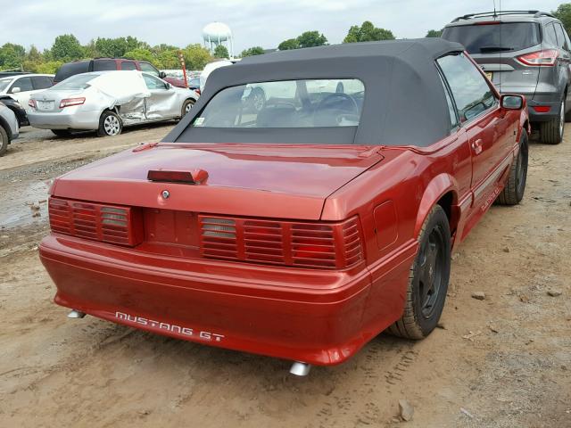 1FACP44EXNF119836 - 1992 FORD MUSTANG LX RED photo 4