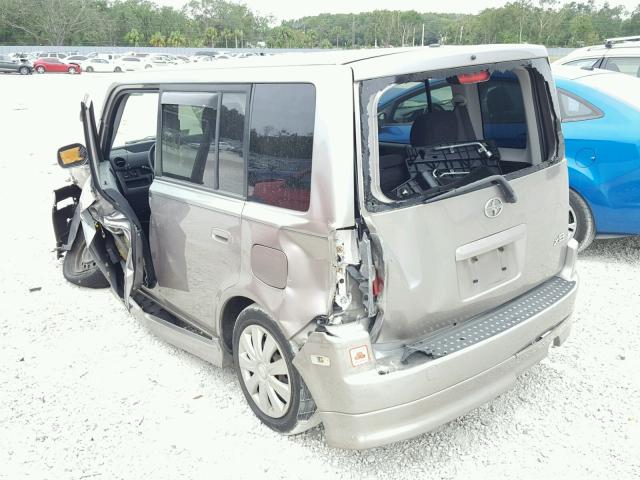 JTLKT324354010463 - 2005 TOYOTA SCION XB 银色 照片 3