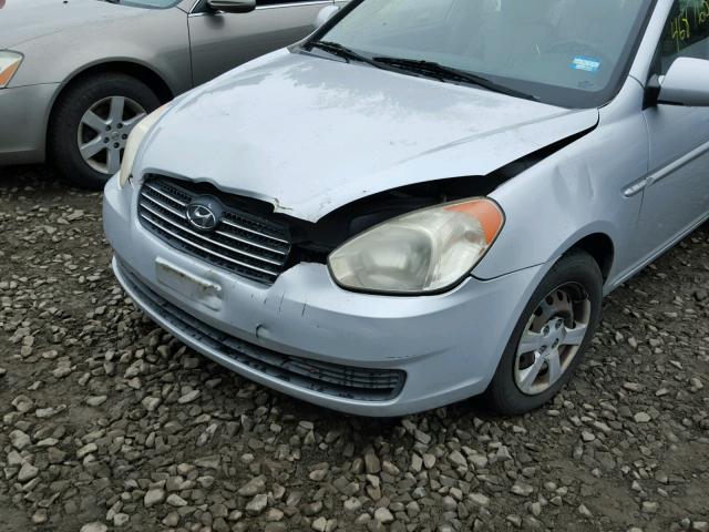 KMHCN46C66U004798 - 2006 HYUNDAI ACCENT GLS SILVER photo 9