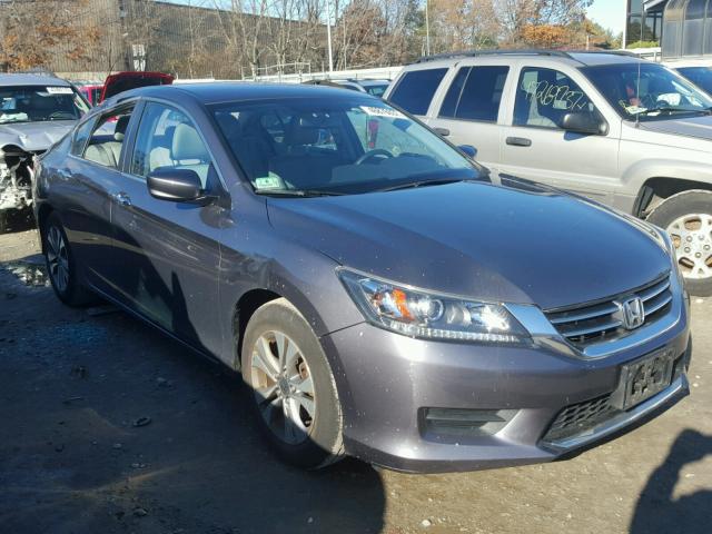 1HGCR2F35EA156523 - 2014 HONDA ACCORD LX GRAY photo 1