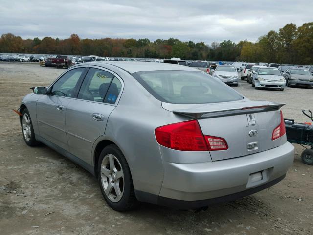 JNKCV51E93M008907 - 2003 INFINITI G35 SILVER photo 3