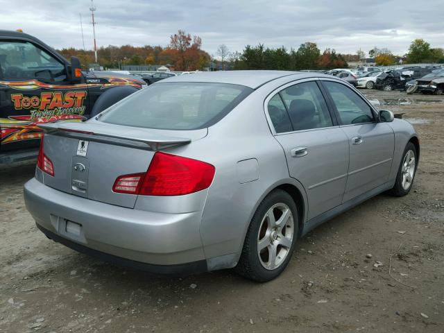 JNKCV51E93M008907 - 2003 INFINITI G35 SILVER photo 4