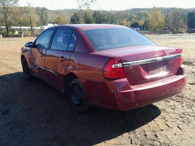 1G1ZT53836F241675 - 2006 CHEVROLET MALIBU LT Bordo foto 3