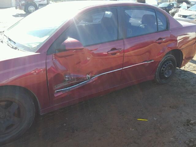 1G1ZT53836F241675 - 2006 CHEVROLET MALIBU LT Bordo foto 9