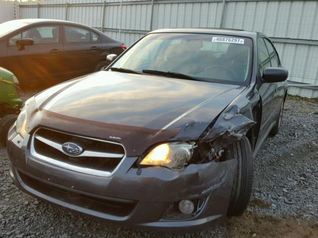 4S3BL626797218526 - 2009 SUBARU LEGACY 2.5 GRAY photo 2