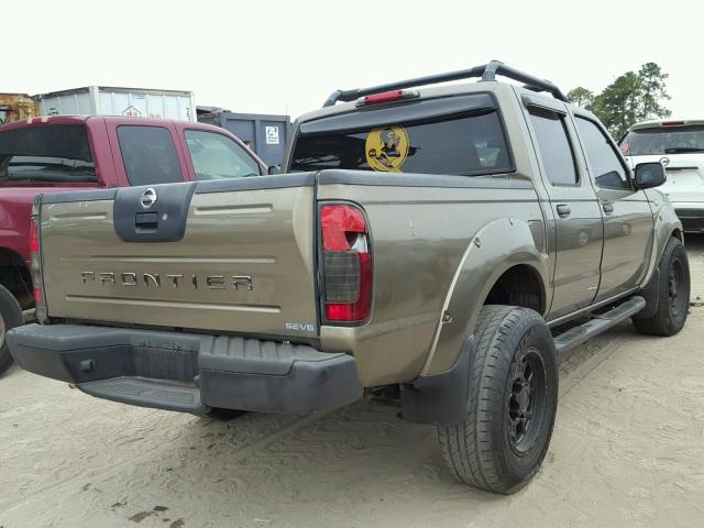 1N6ED27T12C367686 - 2002 NISSAN FRONTIER C GOLD photo 4