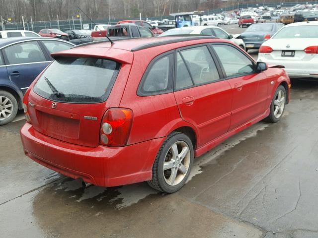 JM1BJ246831210361 - 2003 MAZDA PROTEGE PR RED photo 4