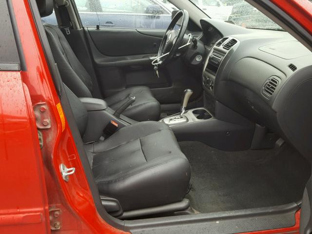 JM1BJ246831210361 - 2003 MAZDA PROTEGE PR RED photo 5