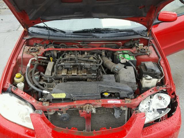 JM1BJ246831210361 - 2003 MAZDA PROTEGE PR RED photo 7