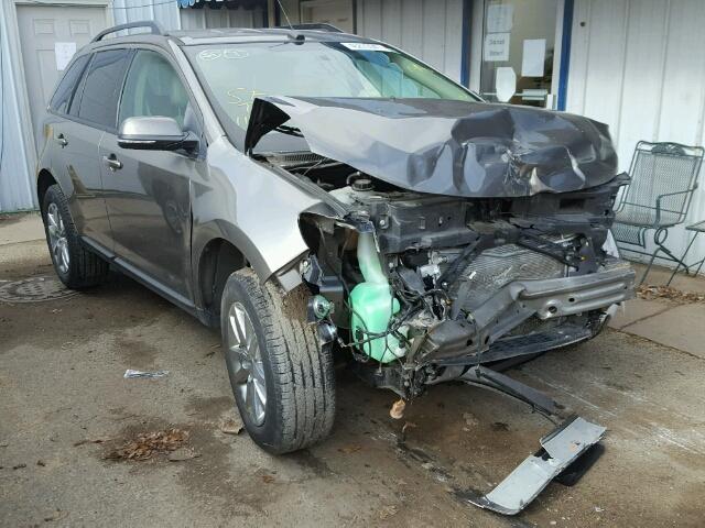 2FMDK4JC6EBB61630 - 2014 FORD EDGE SEL GRAY photo 1