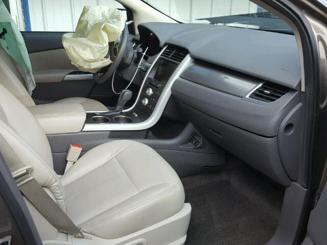 2FMDK4JC6EBB61630 - 2014 FORD EDGE SEL GRAY photo 5