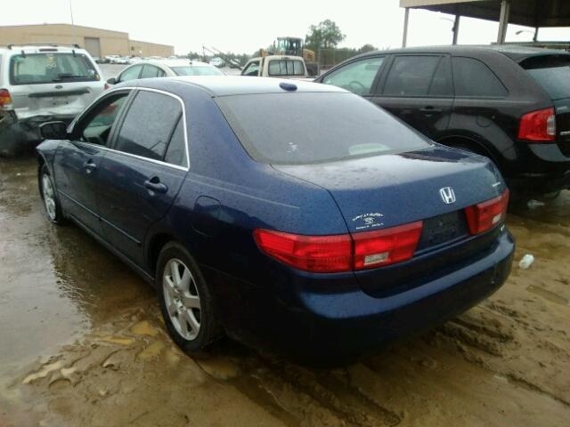 1HGCM66515A009963 - 2005 HONDA ACCORD EX BLUE photo 3