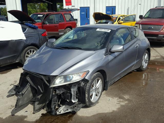 JHMZF1D40BS005391 - 2011 HONDA CR-Z SILVER photo 2