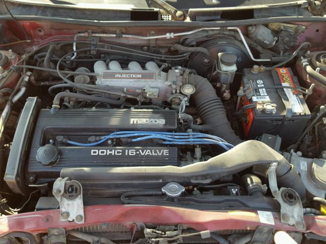 JM1BG2261N0434517 - 1992 MAZDA PROTEGE LX RED photo 7