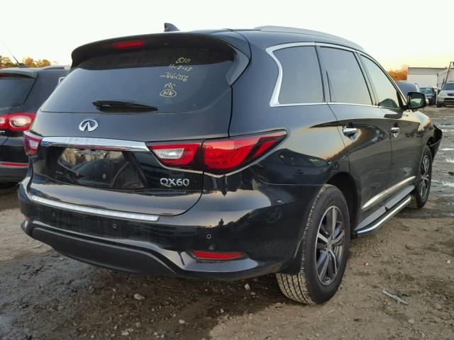 5N1DL0MN2HC550465 - 2017 INFINITI QX60 BLACK photo 4