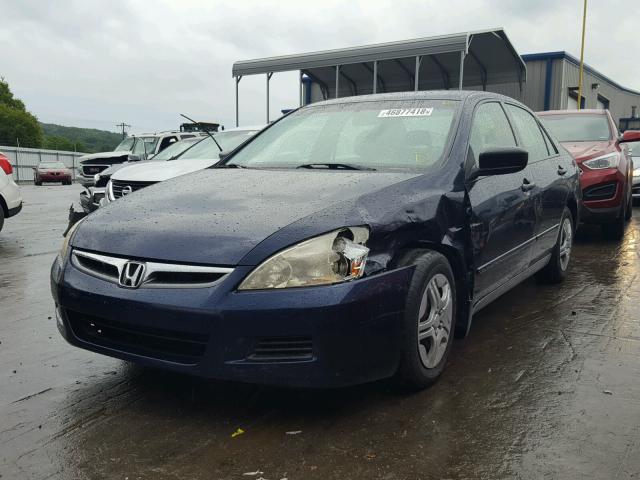 JHMCM56157C008388 - 2007 HONDA ACCORD VAL BLUE photo 2