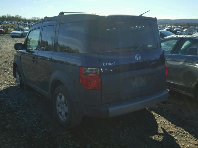 5J6YH28593L022986 - 2003 HONDA ELEMENT EX BLUE photo 3