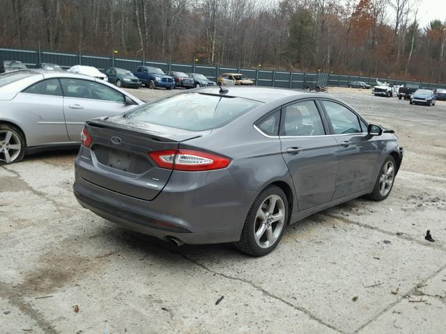 3FA6P0HR8DR146053 - 2013 FORD FUSION SE GRAY photo 4