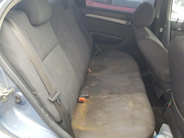 KL1TD56697B143173 - 2007 CHEVROLET AVEO BASE Көк фото 6