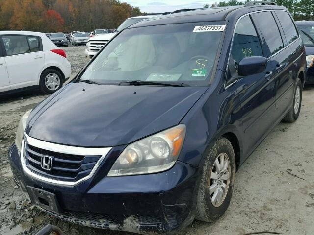 5FNRL38668B067871 - 2008 HONDA ODYSSEY EX BLUE photo 2