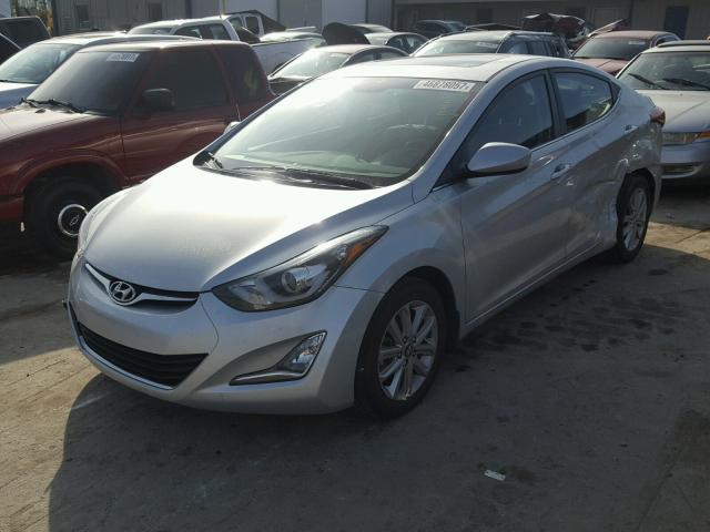 KMHDH4AE1FU357132 - 2015 HYUNDAI ELANTRA SE SILVER photo 2