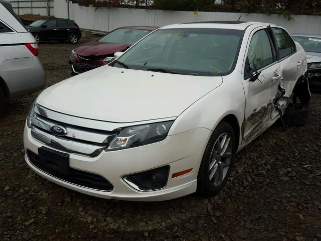 3FAHP0JA6CR166958 - 2012 FORD FUSION SEL WHITE photo 2