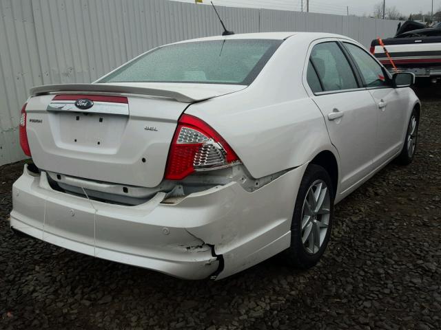 3FAHP0JA6CR166958 - 2012 FORD FUSION SEL WHITE photo 4