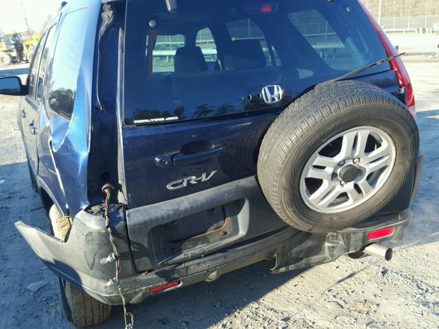 JHLRD78872C069559 - 2002 HONDA CR-V EX BLUE photo 9