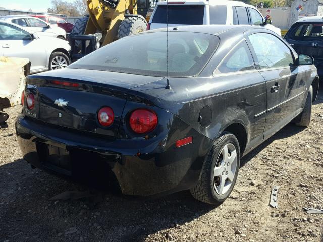 1G1AK18F887203324 - 2008 CHEVROLET COBALT BLACK photo 4