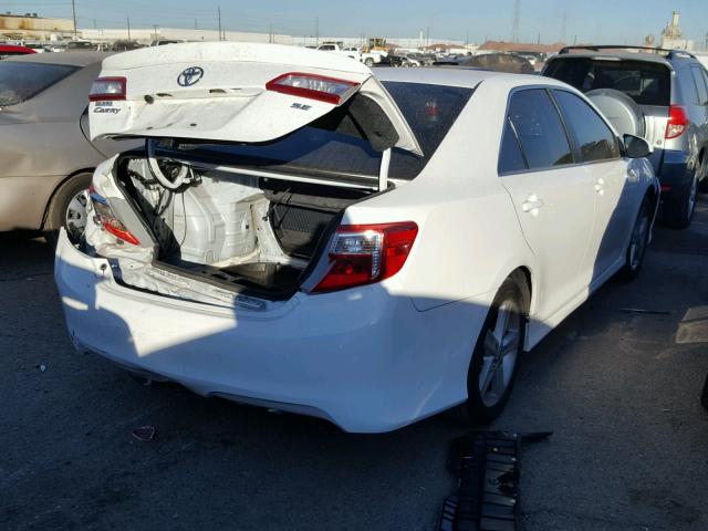 4T1BF1FK0CU573611 - 2012 TOYOTA CAMRY BASE WHITE photo 4