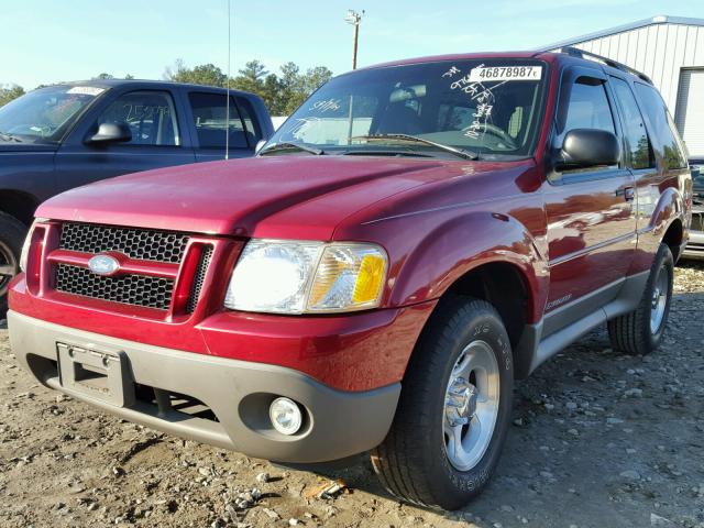 1FMYU70E61UC73459 - 2001 FORD EXPLORER RED photo 2
