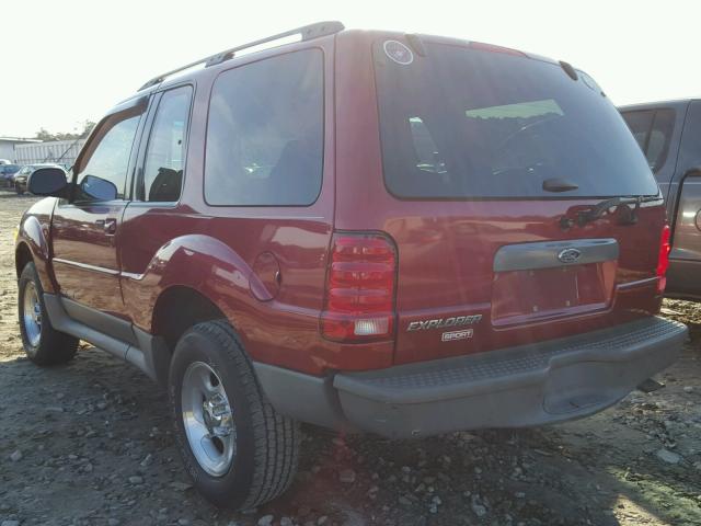 1FMYU70E61UC73459 - 2001 FORD EXPLORER RED photo 3