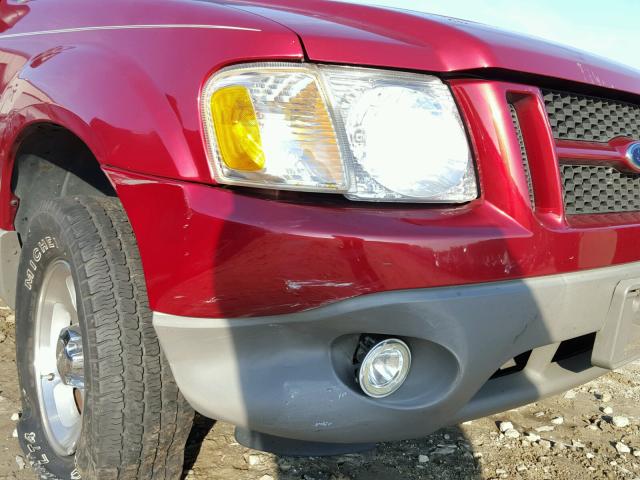 1FMYU70E61UC73459 - 2001 FORD EXPLORER RED photo 9