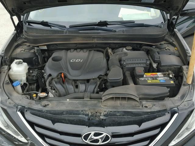 5NPEB4ACXBH299793 - 2011 HYUNDAI SONATA GLS BLACK photo 7