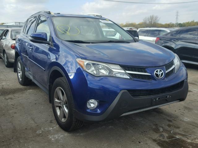 2T3RFREVXFW294297 - 2015 TOYOTA RAV4 XLE BLUE photo 1