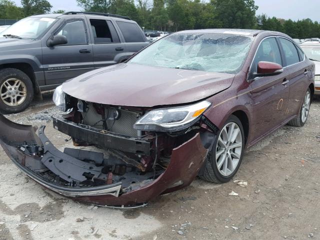 4T1BK1EB4EU112928 - 2014 TOYOTA AVALON BURGUNDY photo 2