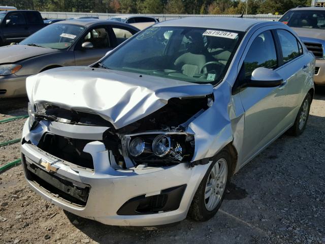 1G1JC5SHXE4225949 - 2014 CHEVROLET SONIC LT SILVER photo 2