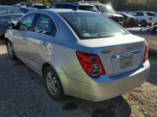 1G1JC5SHXE4225949 - 2014 CHEVROLET SONIC LT SILVER photo 3